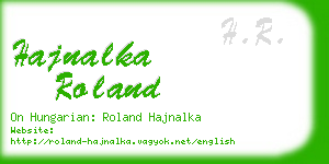 hajnalka roland business card